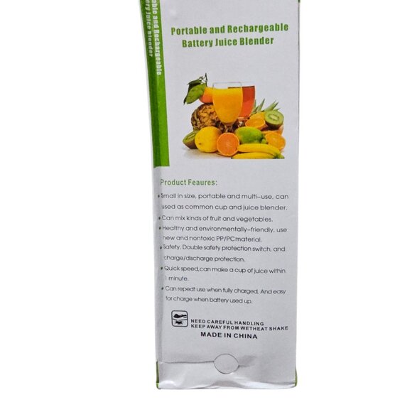 Portable Rechargeable Battery Juice Smoothie Pink Portable Travel Blender New - Picture 5 of 8